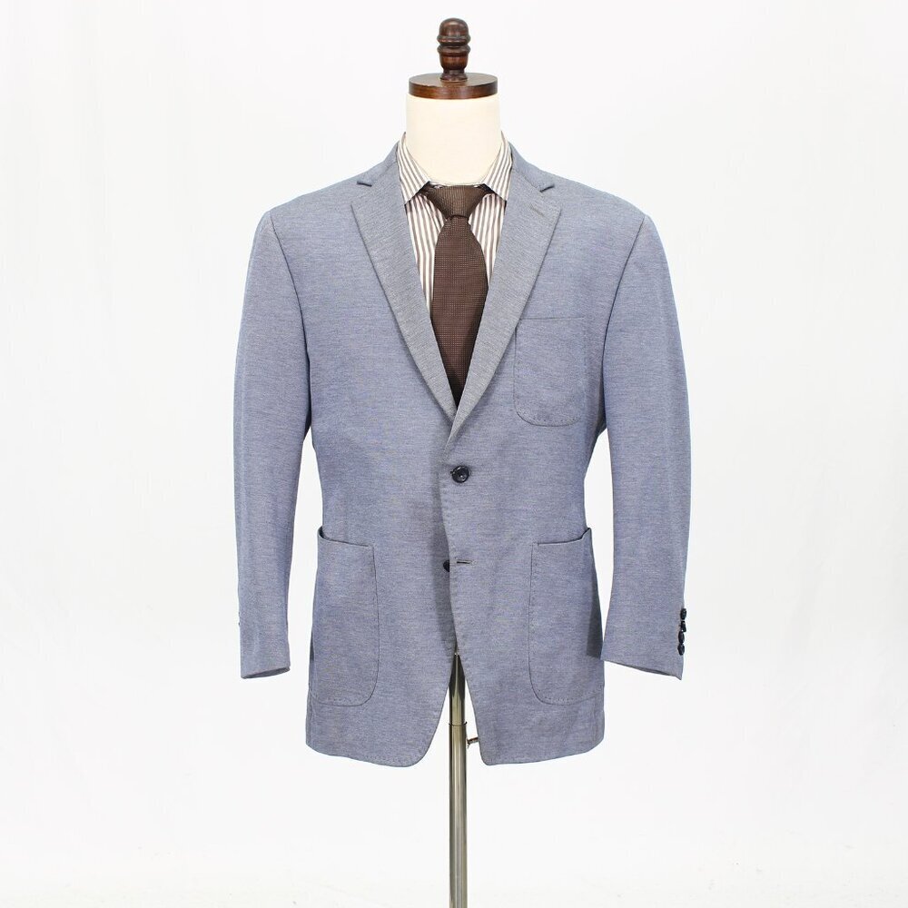 Bespoke 42S Gray Solid 2-Button Sport Coat Blazer Jacket G498